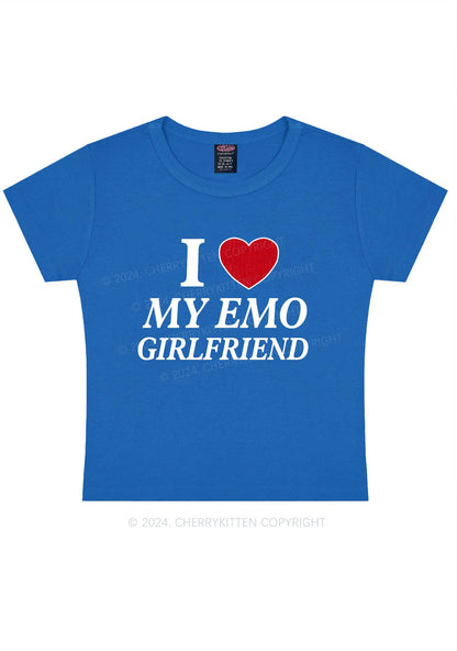 I Love My Emo GF Y2K Valentine's Day Baby Tee Cherrykitten