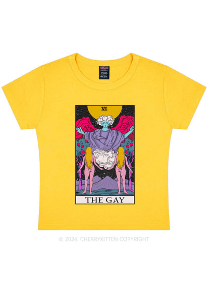 The Gay Witch Y2K Baby Tee Cherrykitten