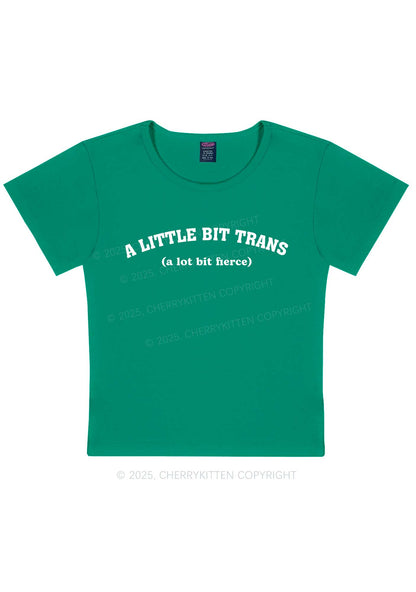 A Little Bit Trans Y2K Baby Tee Cherrykitten