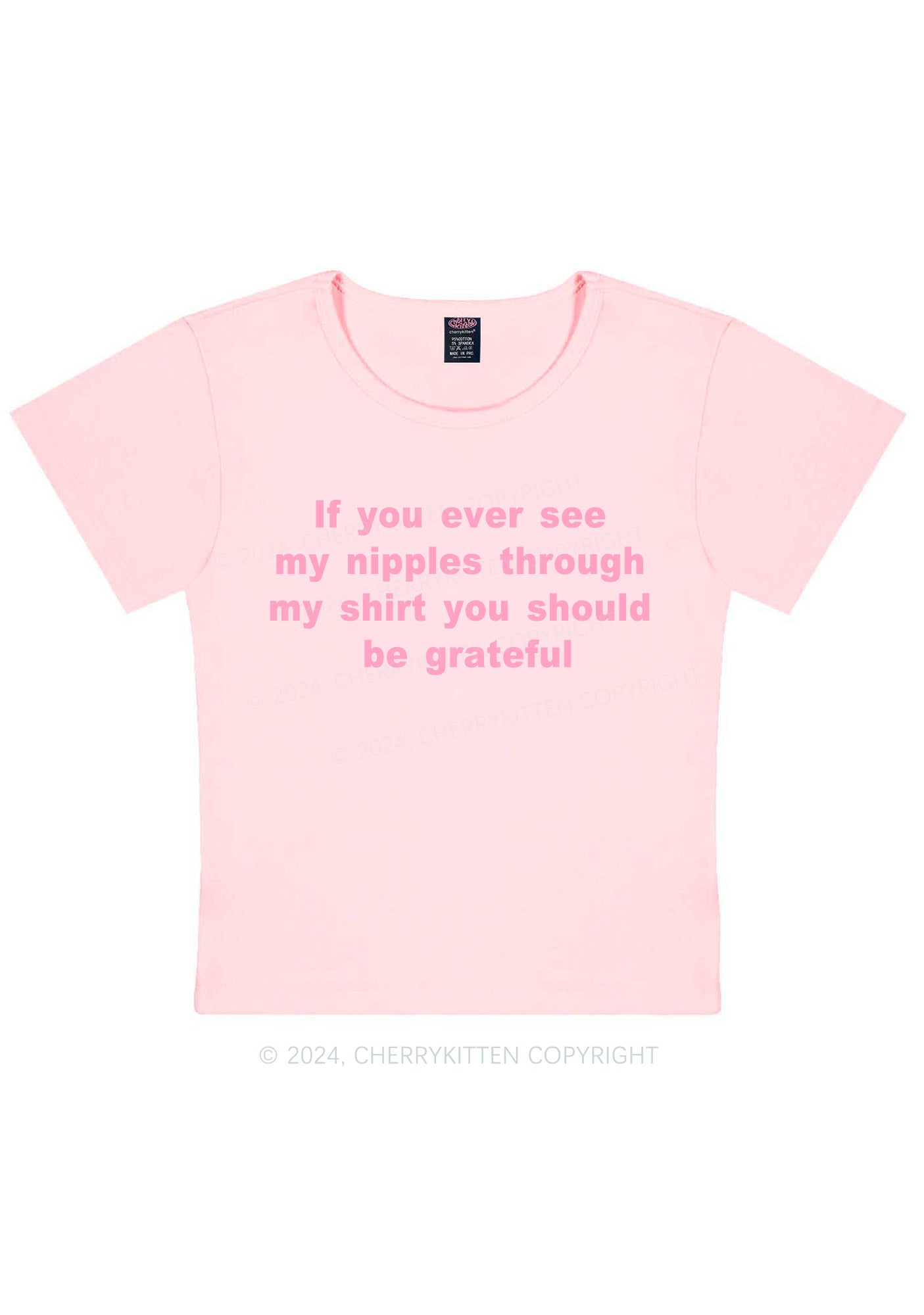 You Should Be Grateful Y2K Baby Tee Cherrykitten