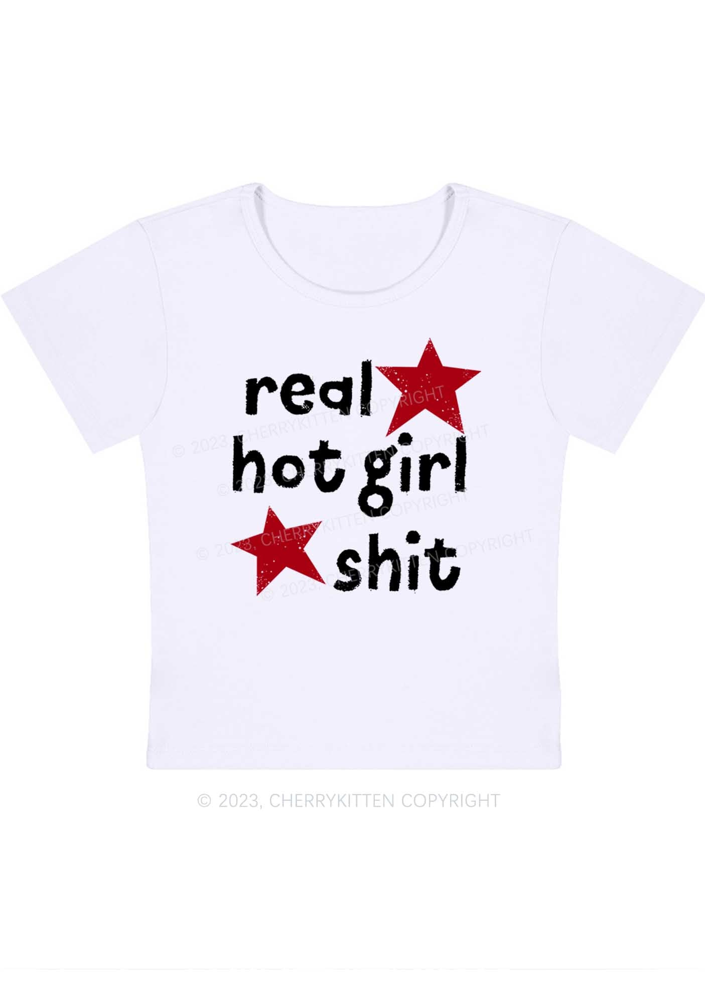 Curvy Real Hot Girl Baby Tee Cherrykitten