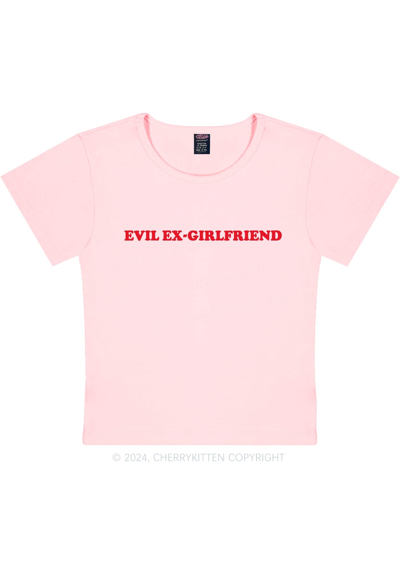 Evil Ex Girlfriend Y2K Baby Tee Cherrykitten