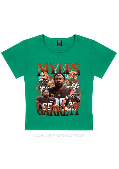 Red Myles Y2K Super Bowl Baby Tee Cherrykitten