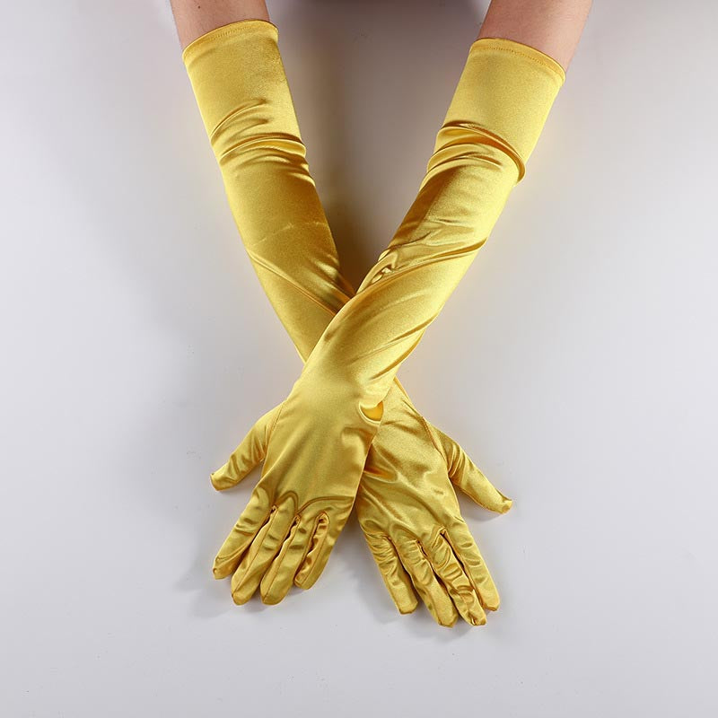 Halloween Y2K Satin Stretch Gloves