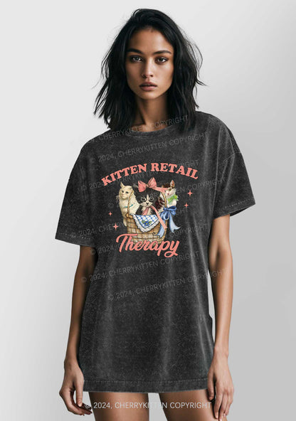 Kitten Retail Therapy Y2K Washed Tee Cherrykitten