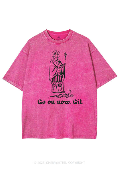 Go On Now Git St St Patricks Y2K Washed Tee Cherrykitten