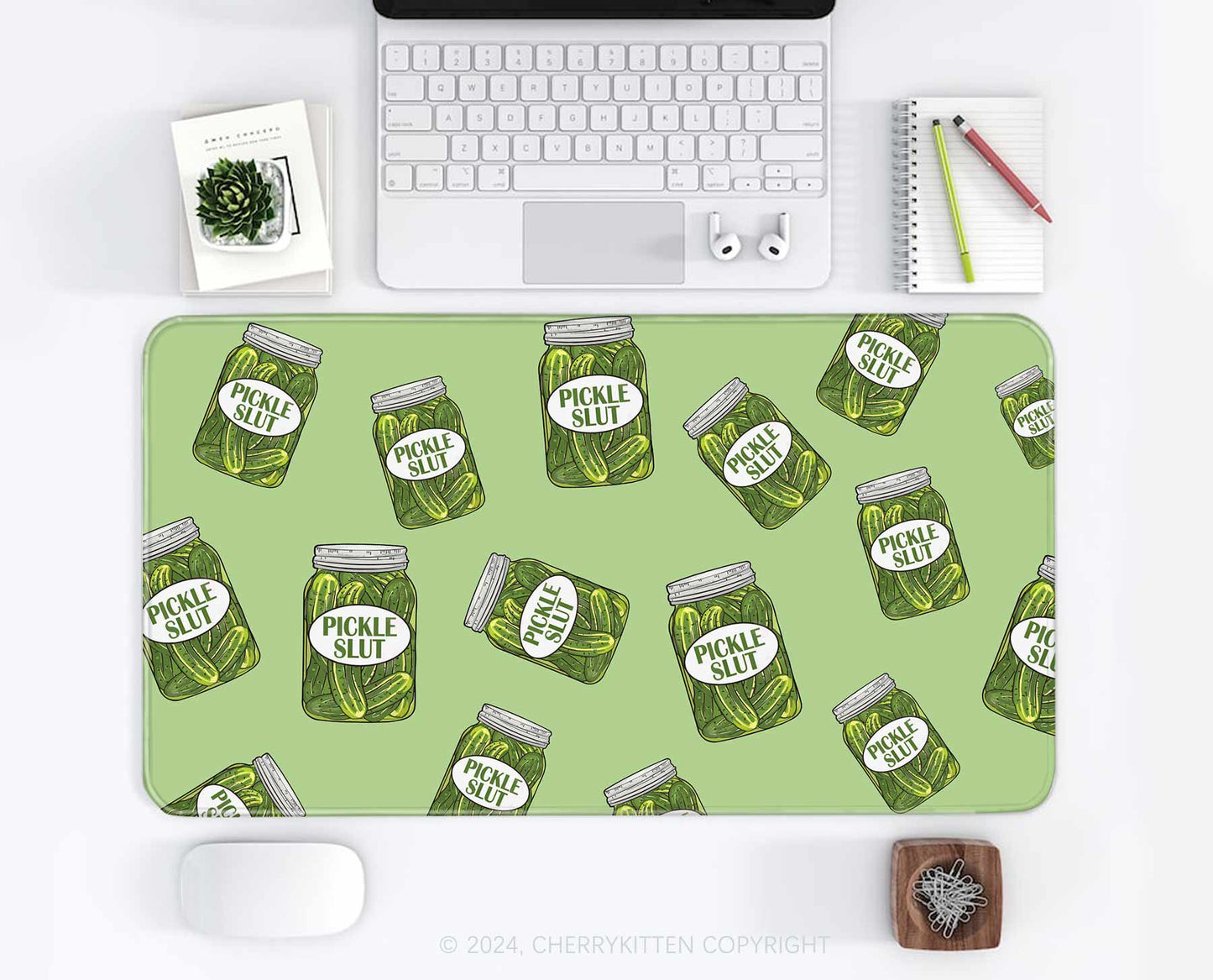 Pickle Slxt Y2K Desk Mat Cherrykitten