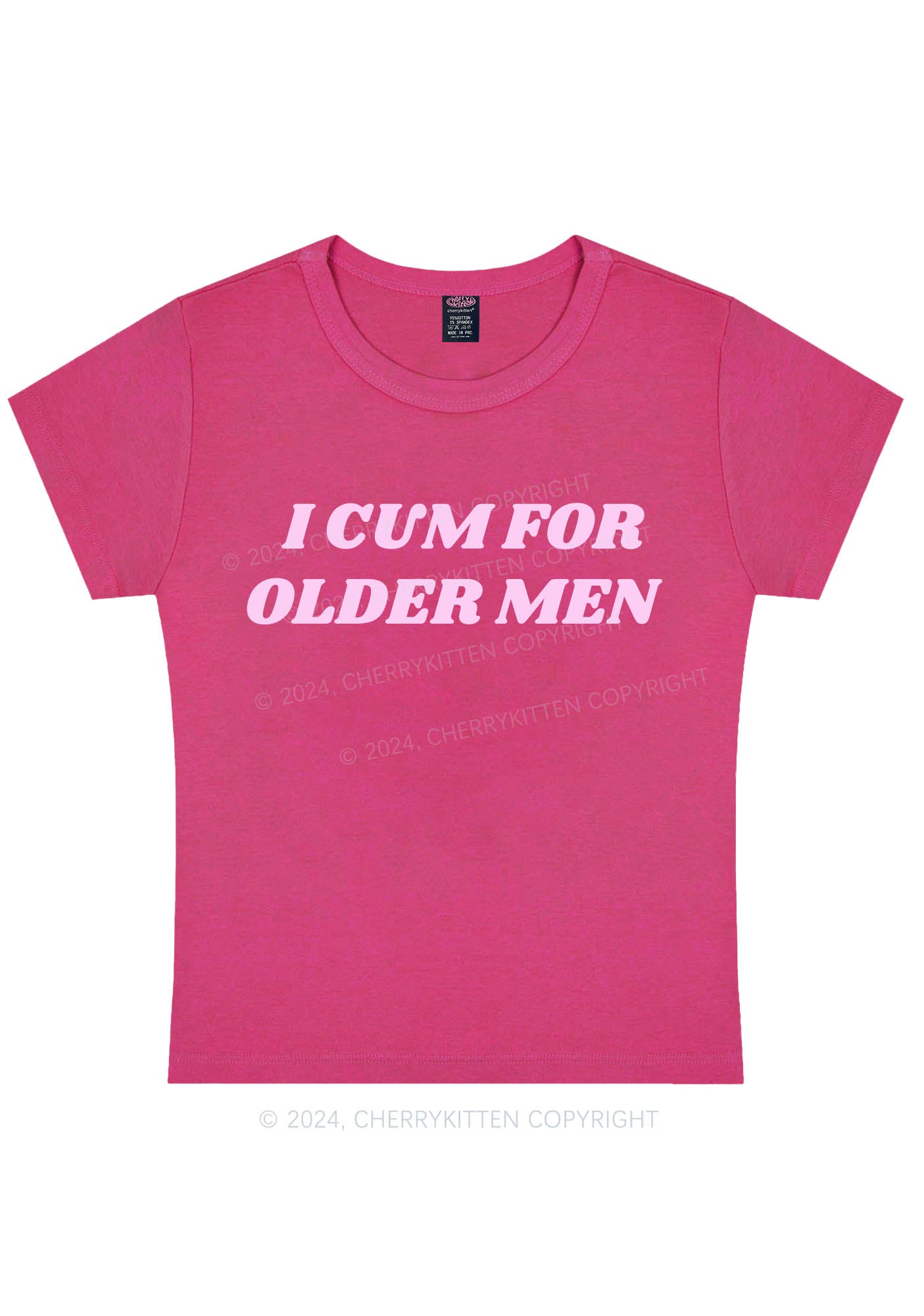 Come For Older Men Y2K Baby Tee Cherrykitten