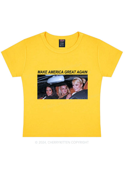 Make America Great Again Y2K Baby Tee Cherrykitten