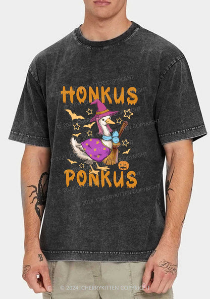 Honkus Ponkus Halloween Y2K Washed Tee Cherrykitten