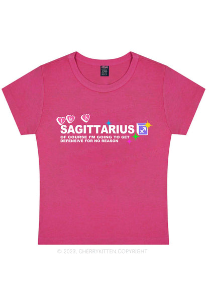 I'm A Sagittarius Y2K Baby Tee Cherrykitten