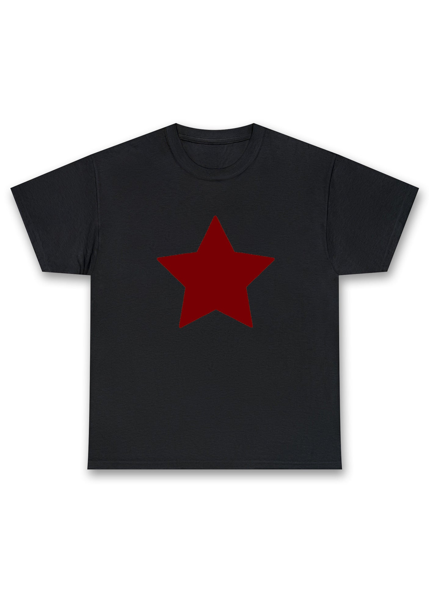 Red Pentagram Chunky Shirt