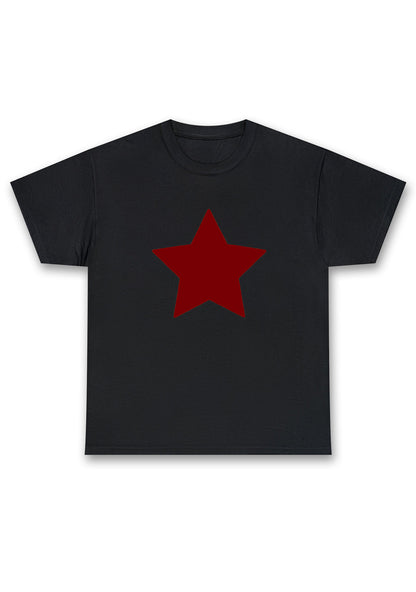 Red Pentagram Chunky Shirt