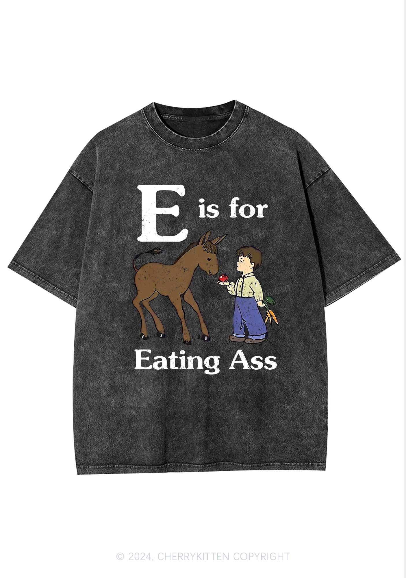 E Is For Eating Axx Y2K Washed Tee Cherrykitten