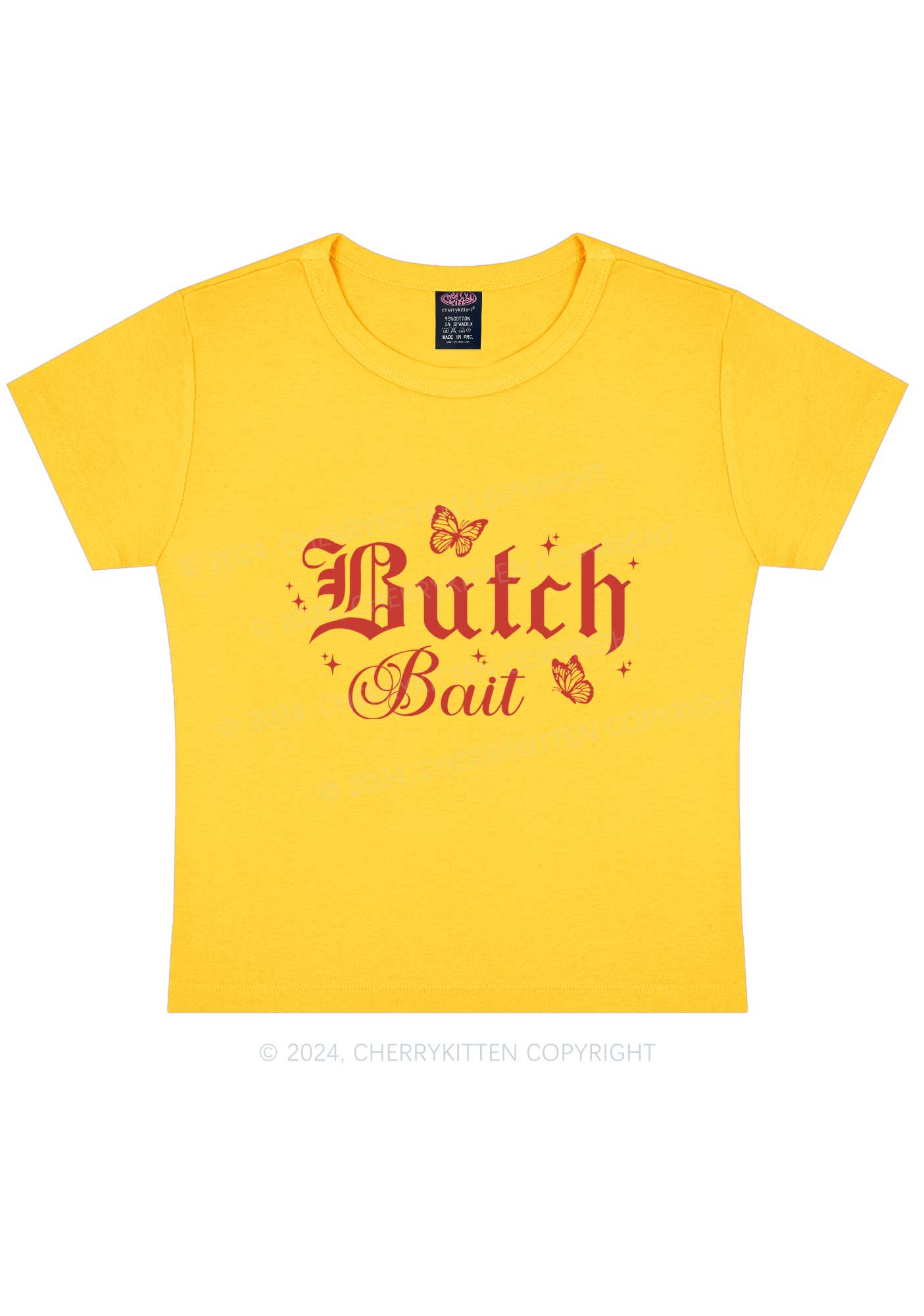 Butch Bait Y2K Baby Tee Cherrykitten