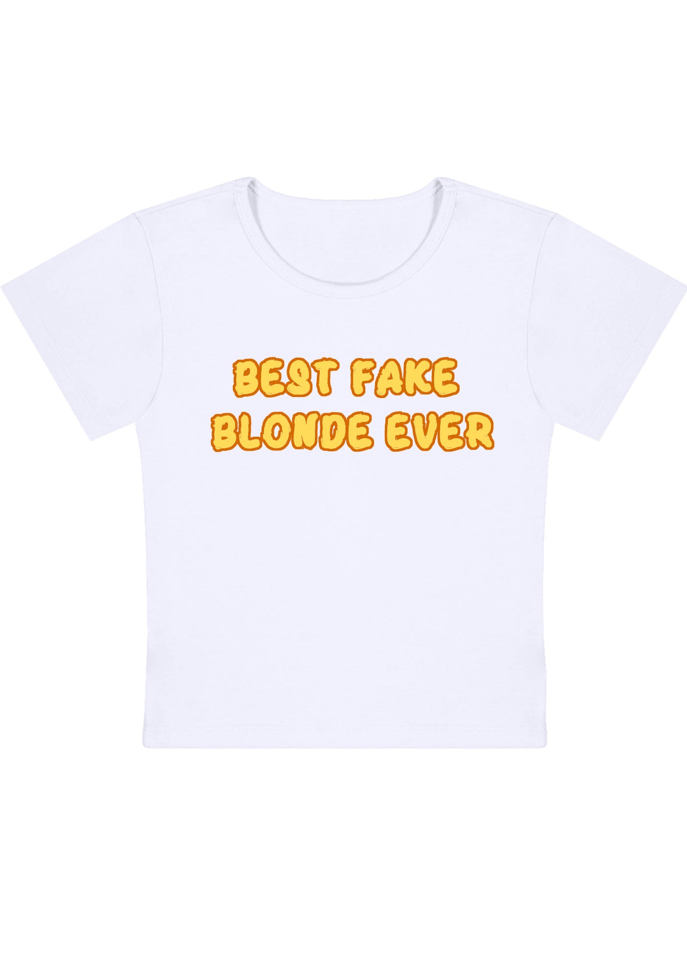 Curvy Best Fake Blonde Ever Baby Tee