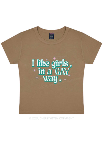 Like Girls In Gay Way Y2K Baby Tee Cherrykitten