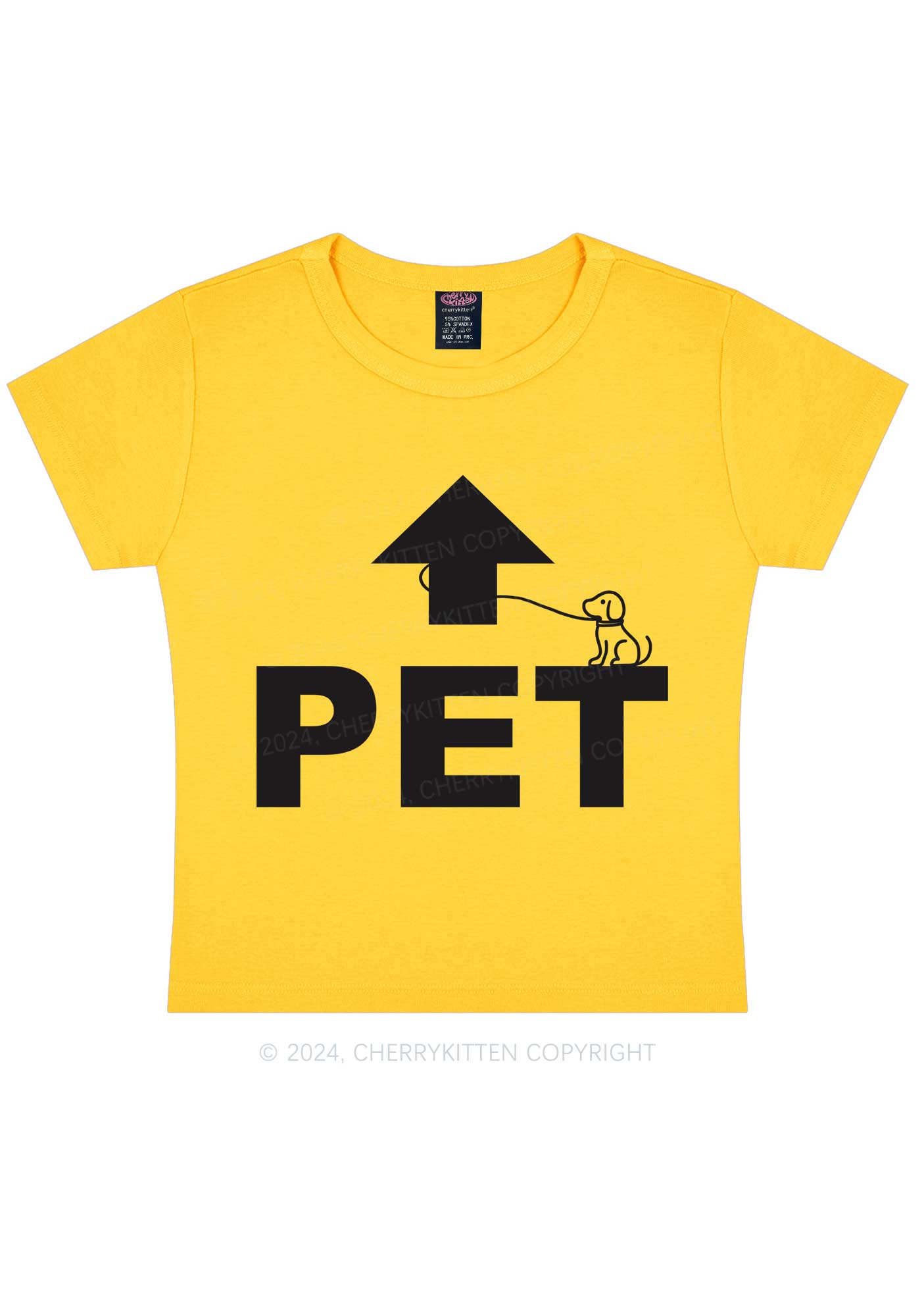 Pet Dog Y2K Baby Tee Cherrykitten