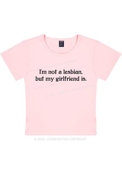 My Girlfriend Is Lesbian Y2K Baby Tee Cherrykitten