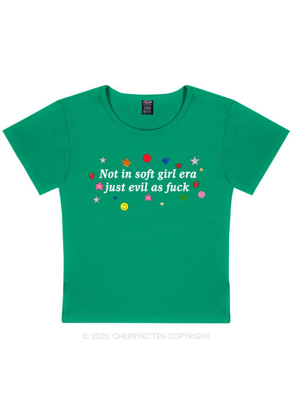 Not In Soft Girl Era Y2K Baby Tee Cherrykitten