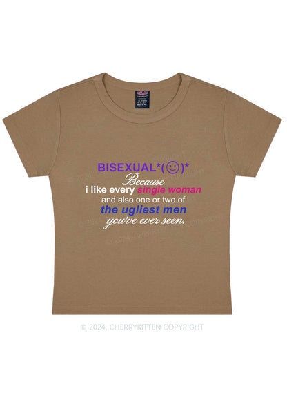 Bisexual Women Y2K Baby Tee Cherrykitten