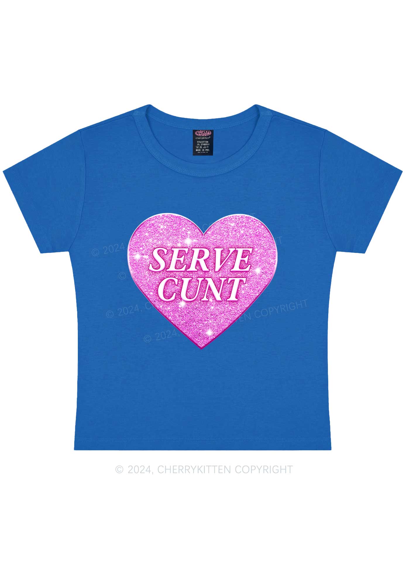 Serve Cxxt Y2K Valentine's Day Baby Tee Cherrykitten