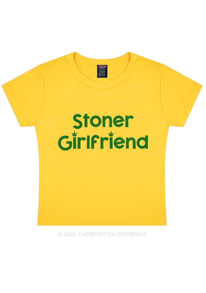 Stoner Girlfriend Y2K Baby Tee Cherrykitten