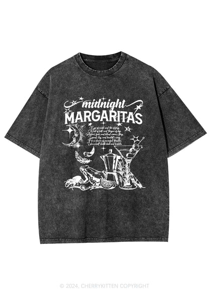 Halloween Midnight Margaritas Y2K Washed Tee Cherrykitten