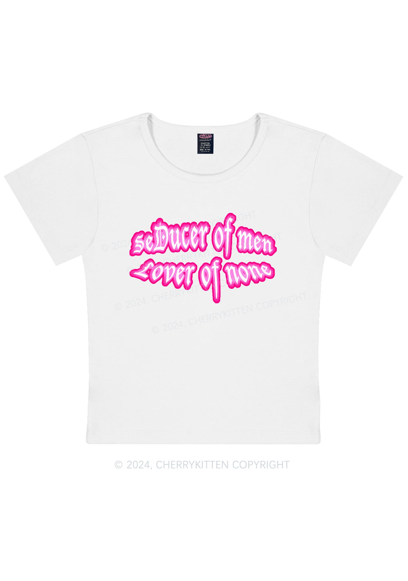 Seducer Of Men Y2K Baby Tee Cherrykitten