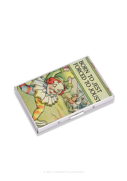 Born To Jest Y2K Mirror Cigarette Case Cherrykitten