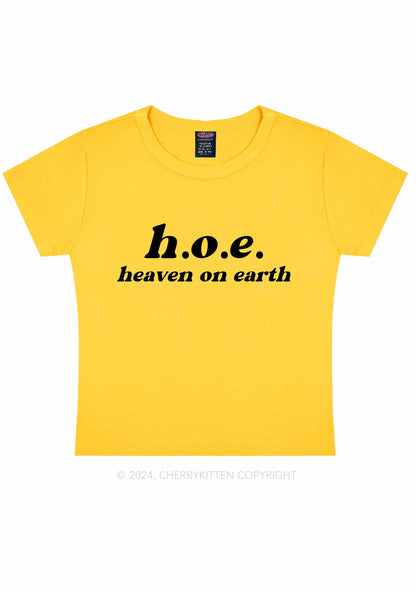 Heaven On Earth Y2K Baby Tee Cherrykitten