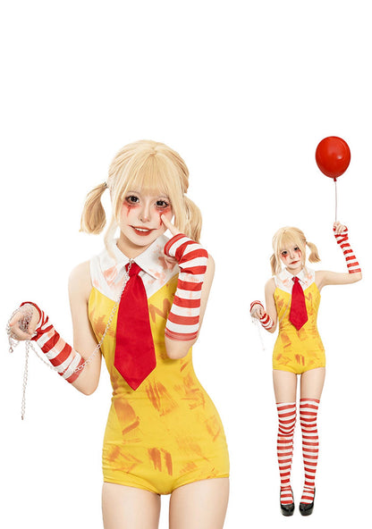 Halloween Clown Girl Y2K Cosplay Costume