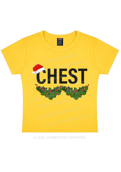 Christmas Chest Y2K Baby Tee Cherrykitten