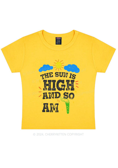 I Am High Y2K Baby Tee Cherrykitten