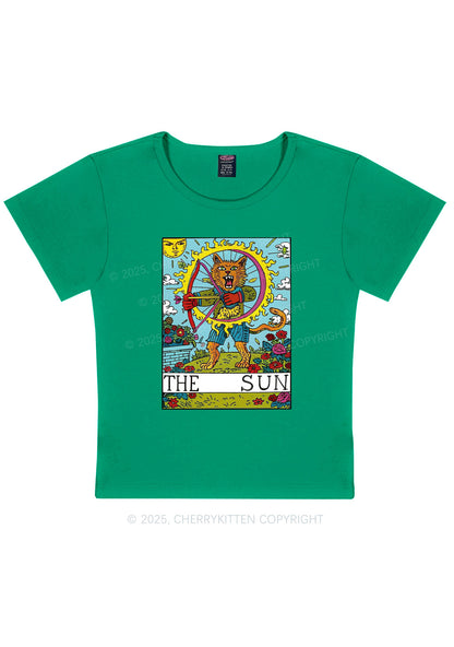 The Sun Cat Y2K Baby Tee Cherrykitten