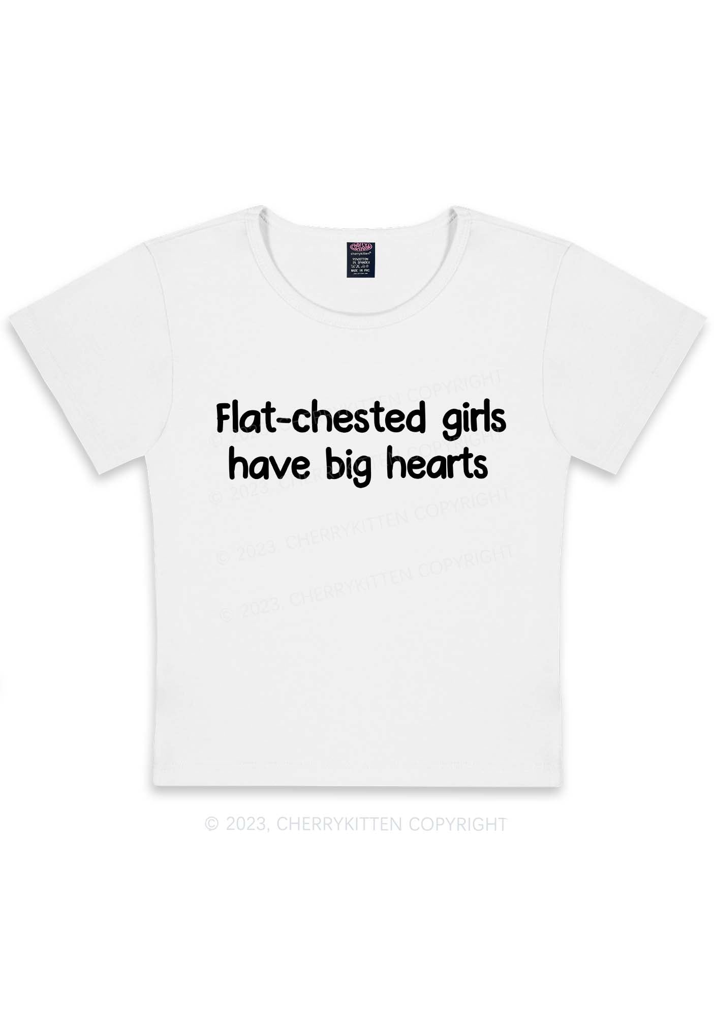 Curvy Flat Chested Girls Y2K Baby Tee Cherrykitten