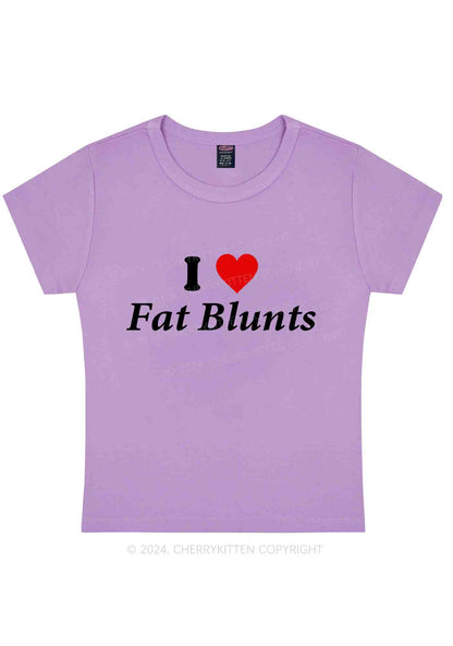 I Love Fat Blunts Y2K Baby Tee Cherrykitten