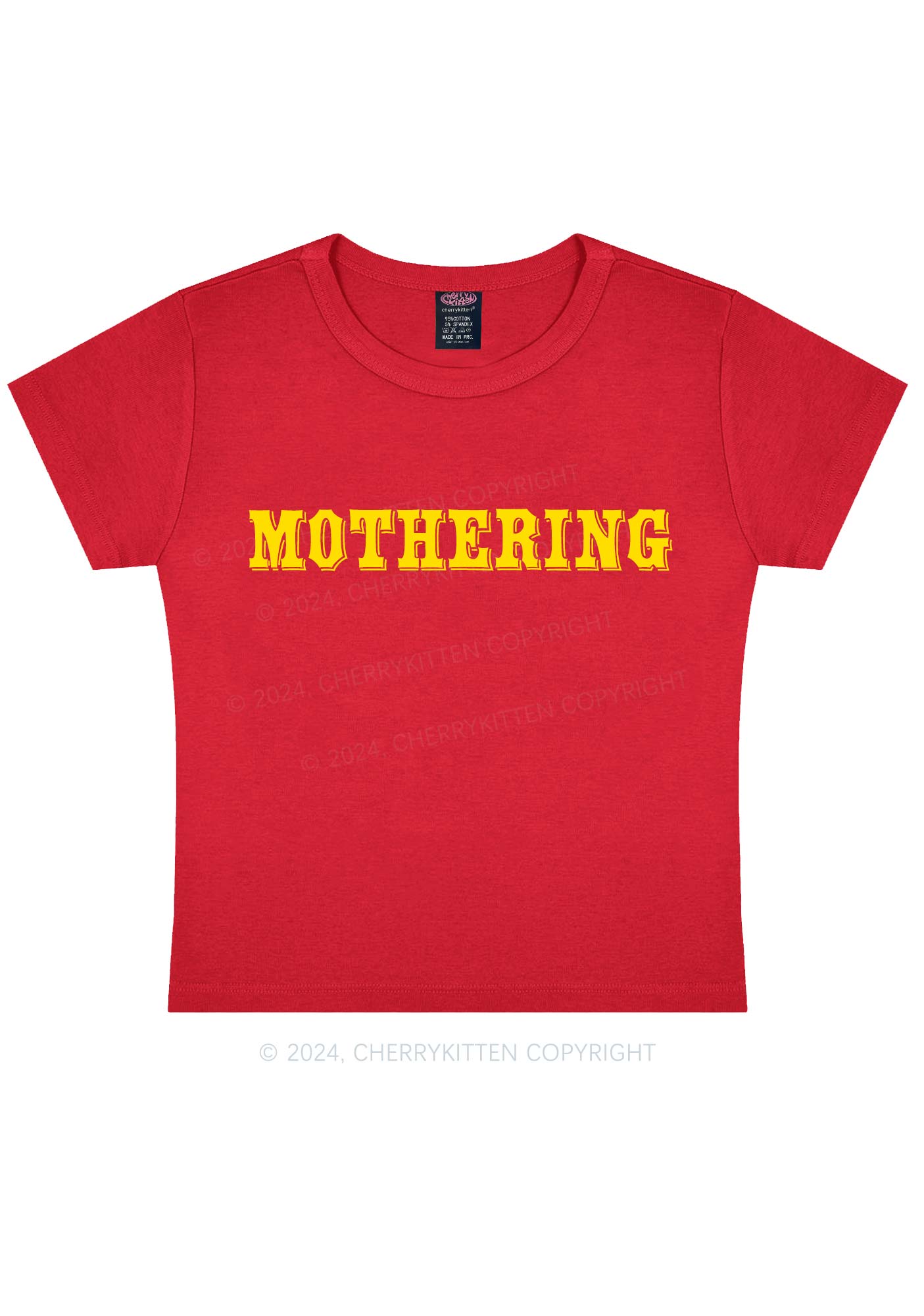 Mothering Y2K Baby Tee Cherrykitten