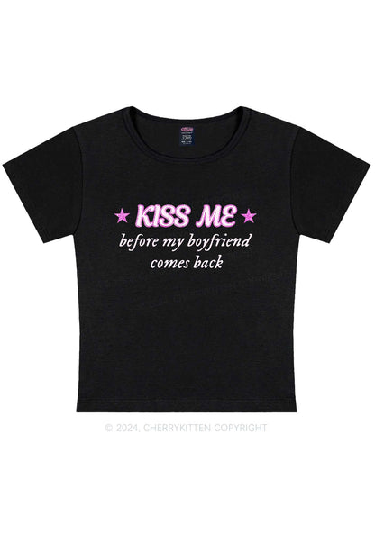 Kiss Me Y2K Baby Tee Cherrykitten