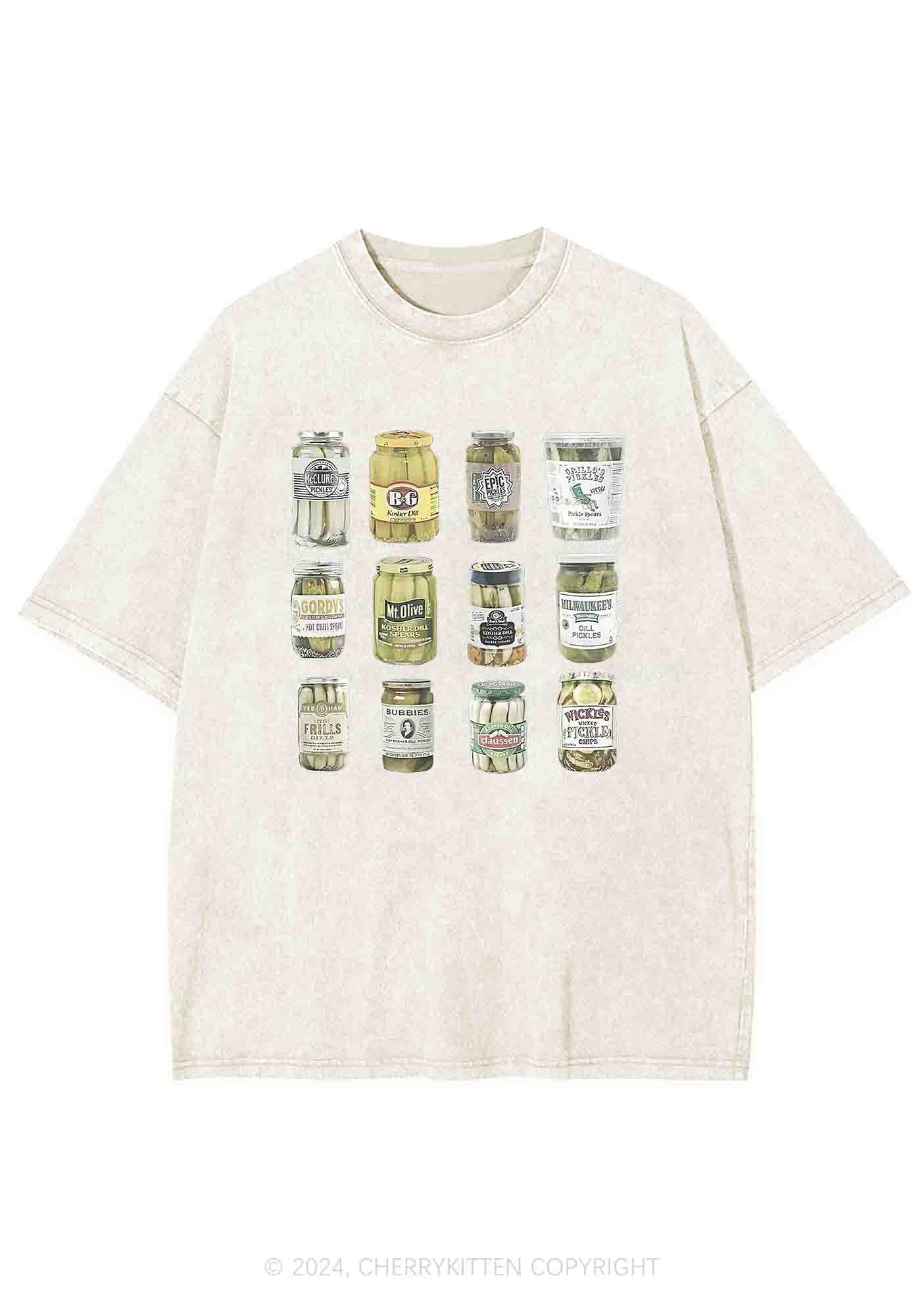 Canned Pickles Y2K Washed Tee Cherrykitten