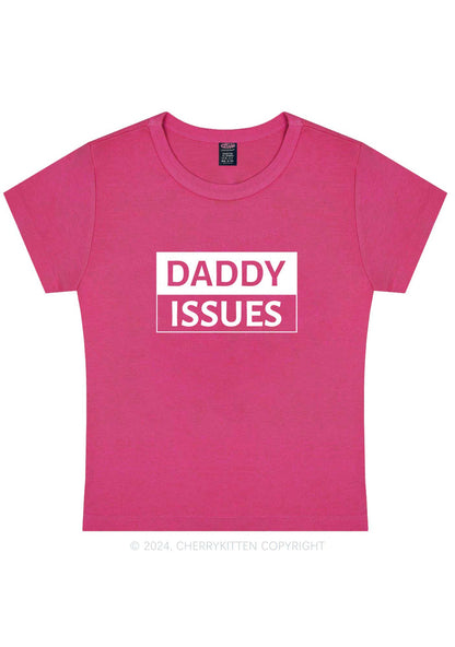 Curvy It's Daddy Issues Y2K Baby Tee Cherrykitten