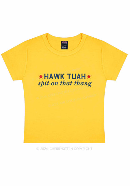 HAWK TUAH Y2K Baby Tee Cherrykitten