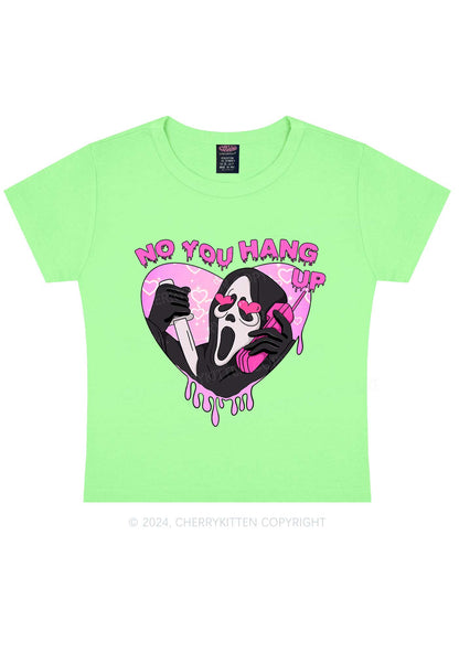 No You Hang Up Y2K Valentine's Day Baby Tee Cherrykitten