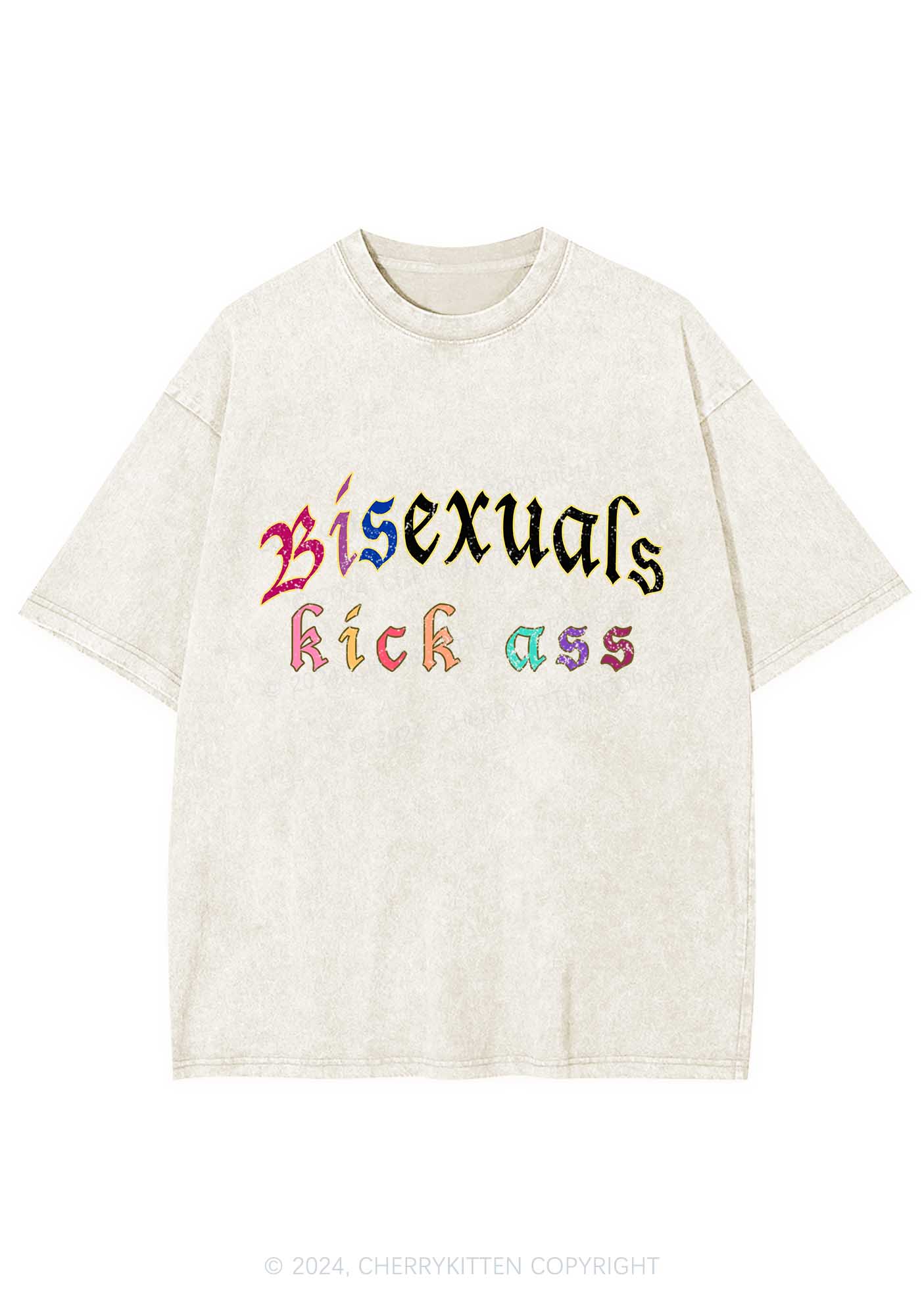 Bisexuals Kick Axx Y2K Washed Tee Cherrykitten