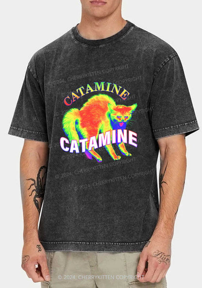 Thermal Cat Y2K Washed Tee Cherrykitten