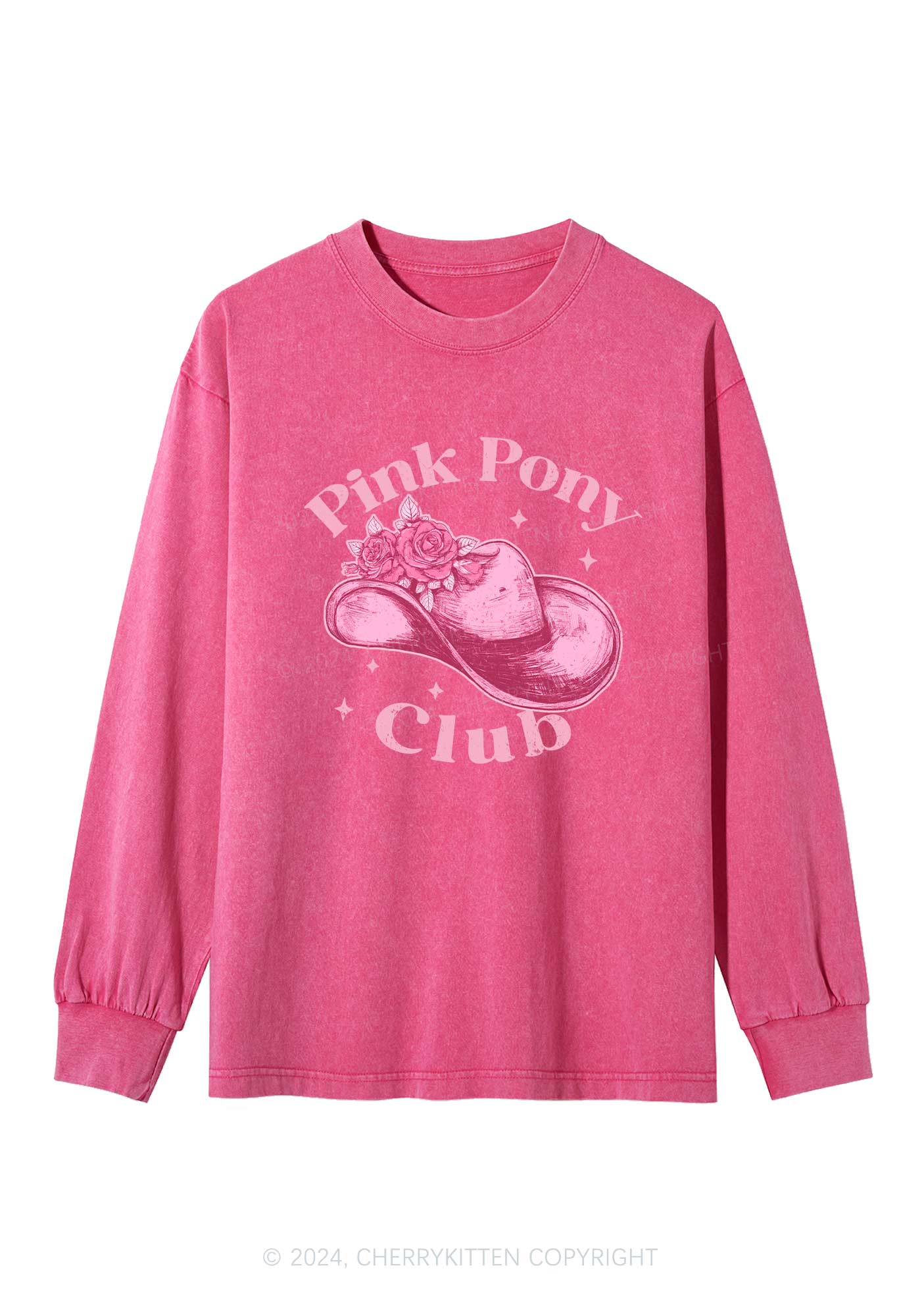 Pink Pony Club Y2K Washed Long Sleeves Cherrykitten