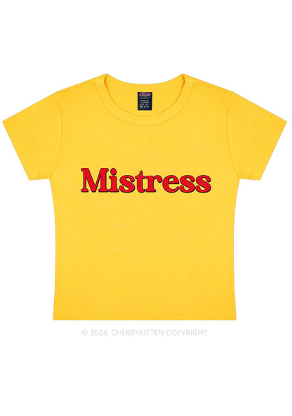 Mistress Y2K Baby Tee Cherrykitten