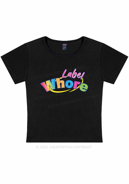 Curvy Label Hore Y2K Baby Tee Cherrykitten