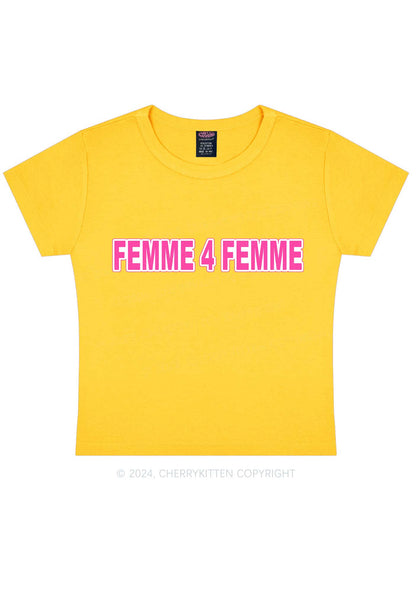 Femme For Femme Y2K Baby Tee Cherrykitten