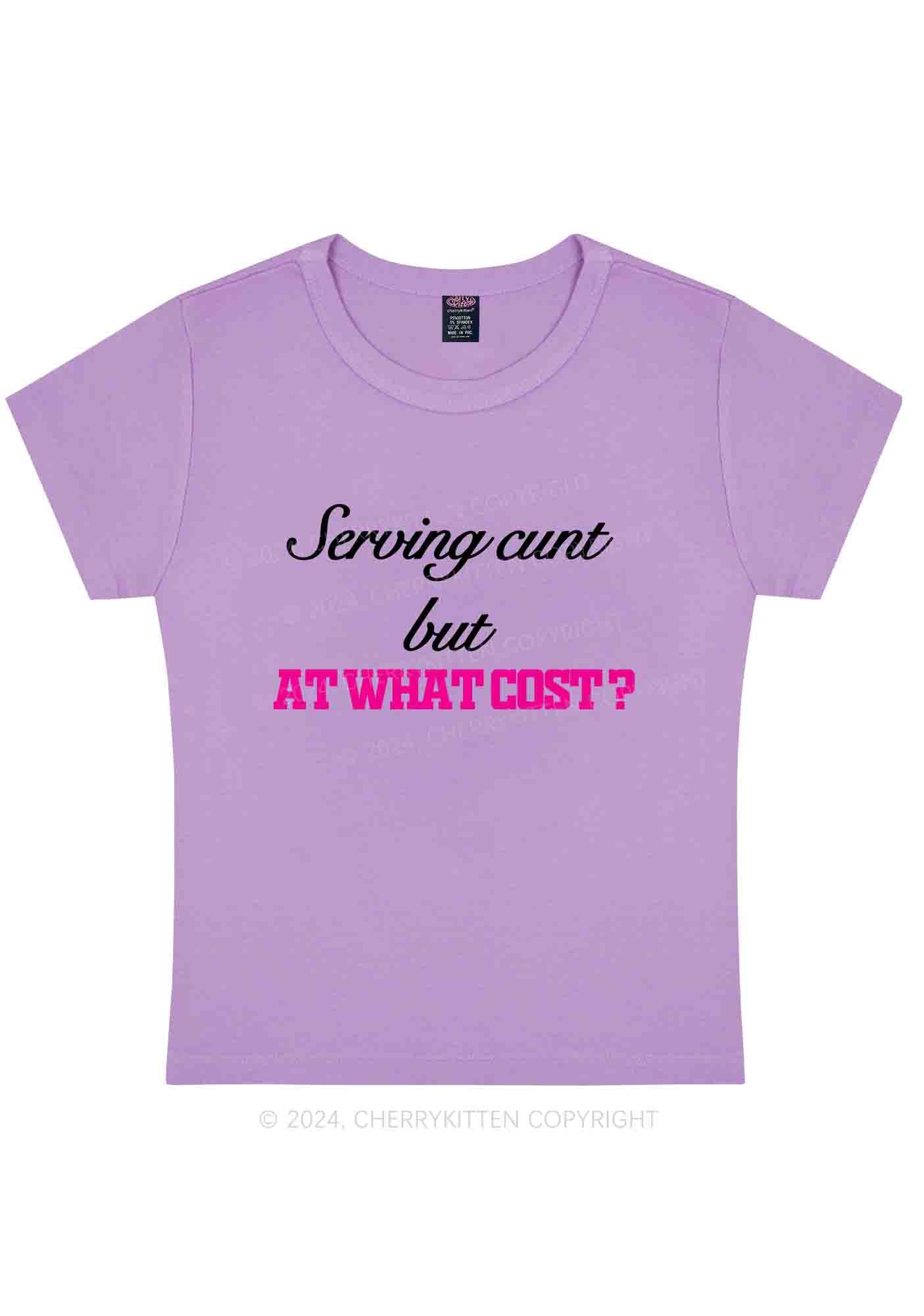 Curvy At What Cost Y2K Baby Tee Cherrykitten